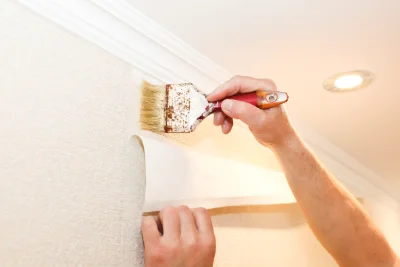 Pose de papier peint à Angoisse — revêtements muraux et toiles de verre